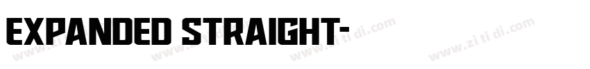 expanded straight字体转换